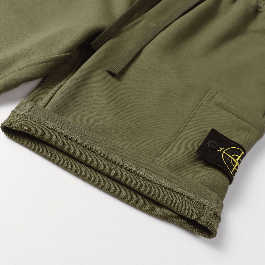 "Stone" Monogram Shorts Kaki