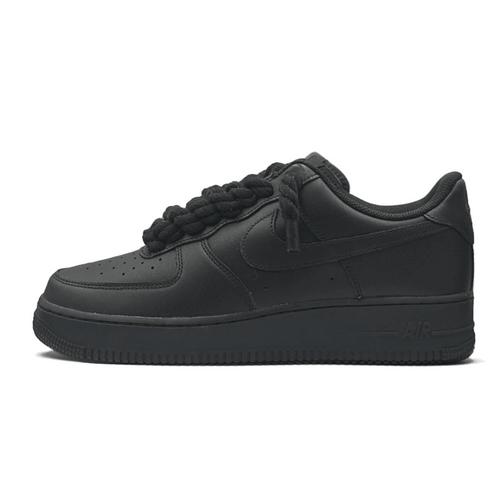"AF1" Black - Black Rope Laces