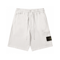 "Stone" Monogram Shorts White