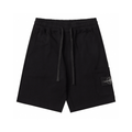 "Stone" Monogram Shorts Black