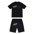 "TS" Short Set Black Blue