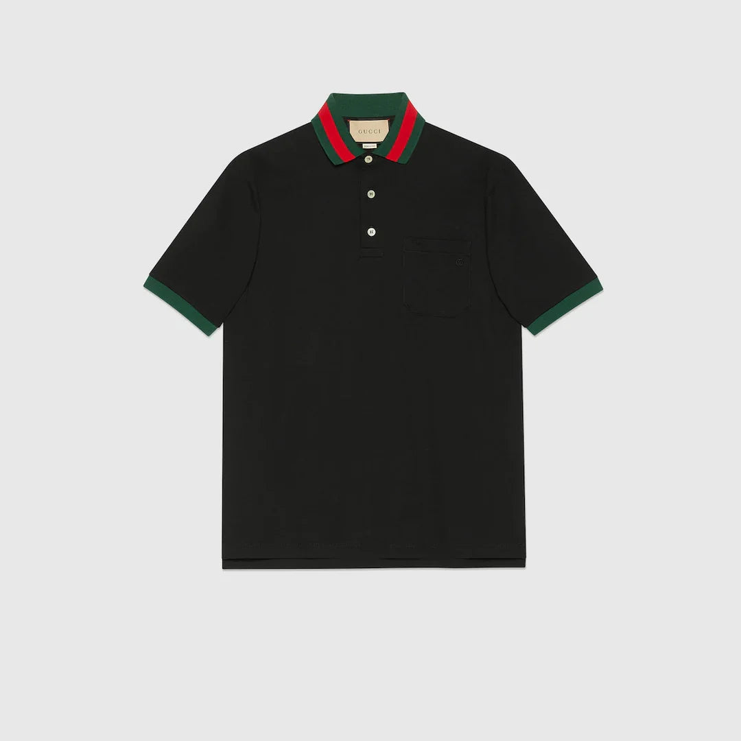 "GG" Polo Cotton