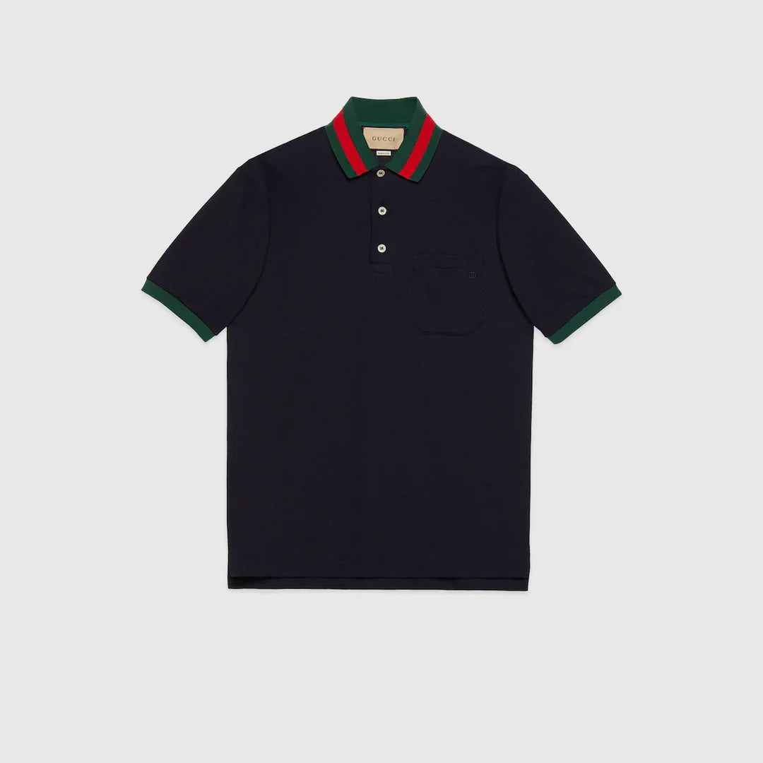 "GG" Polo Cotton