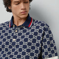 "GG" Polo aus Baumwolle mit Jacquard