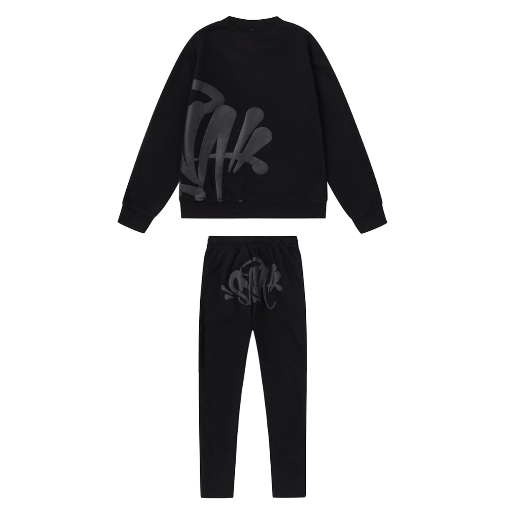 "Syna" Monogram Black Tracksuit