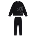 "Syna" Monogram Black Tracksuit